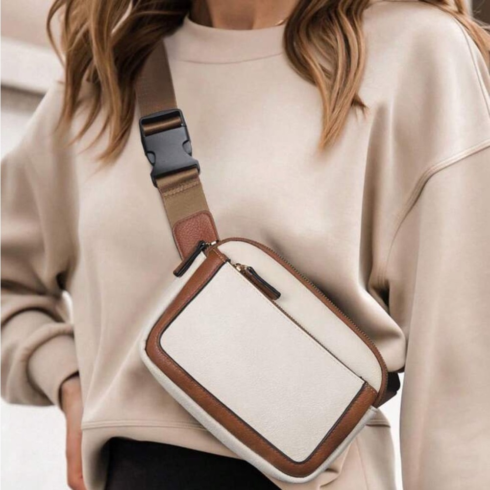 Color Block Outdoor Sports & Fitness Waist Bag Mini Cute Color Block Sling Bag